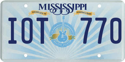 MS license plate IOT770