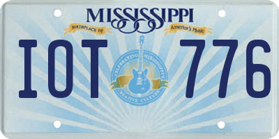 MS license plate IOT776