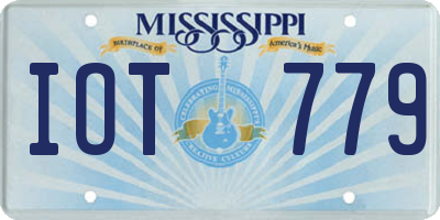 MS license plate IOT779