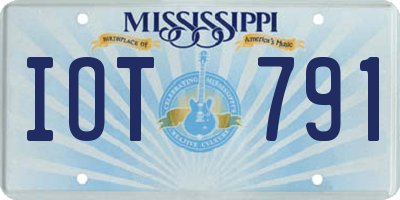 MS license plate IOT791