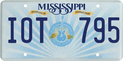 MS license plate IOT795
