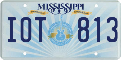 MS license plate IOT813