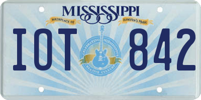 MS license plate IOT842