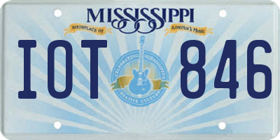 MS license plate IOT846