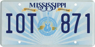 MS license plate IOT871