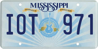 MS license plate IOT971
