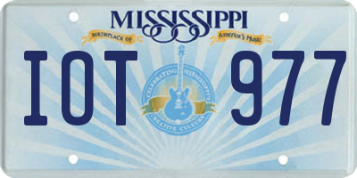 MS license plate IOT977