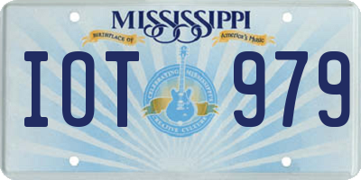 MS license plate IOT979