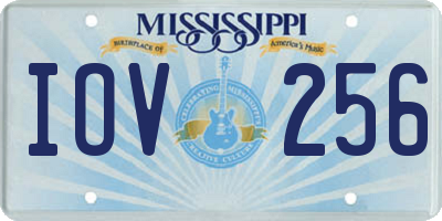 MS license plate IOV256