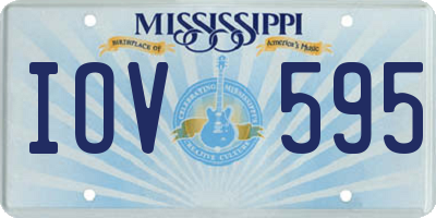 MS license plate IOV595