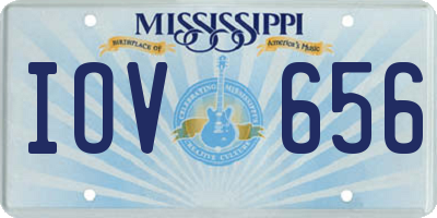 MS license plate IOV656