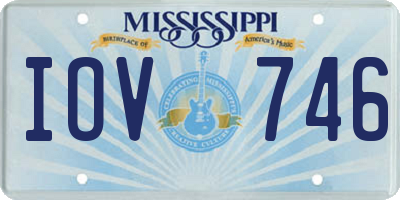 MS license plate IOV746