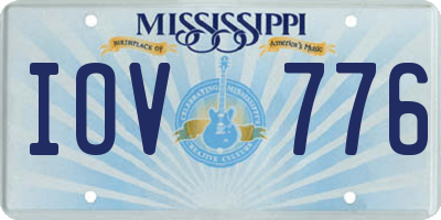MS license plate IOV776