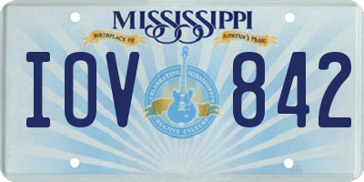 MS license plate IOV842