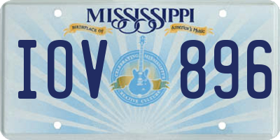MS license plate IOV896