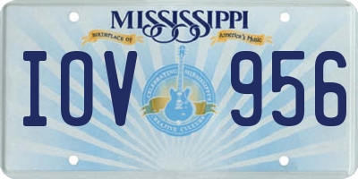 MS license plate IOV956