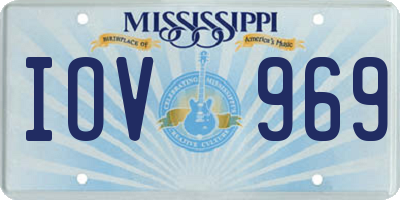 MS license plate IOV969