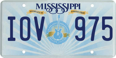 MS license plate IOV975