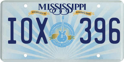 MS license plate IOX396
