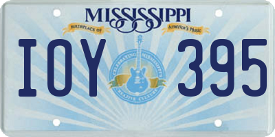 MS license plate IOY395