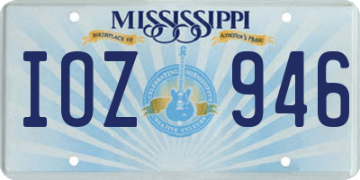 MS license plate IOZ946