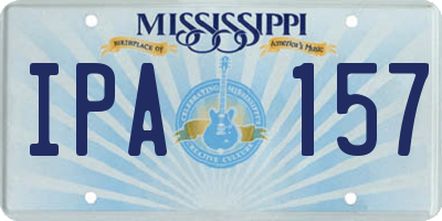 MS license plate IPA157