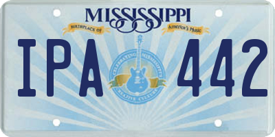 MS license plate IPA442