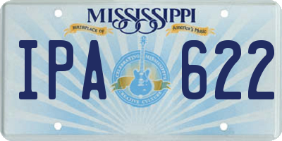 MS license plate IPA622