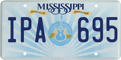 MS license plate IPA695