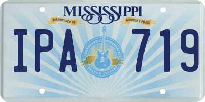 MS license plate IPA719