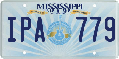 MS license plate IPA779