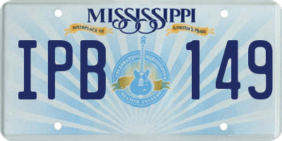 MS license plate IPB149