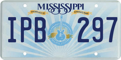 MS license plate IPB297