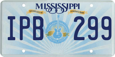 MS license plate IPB299