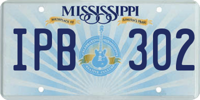 MS license plate IPB302