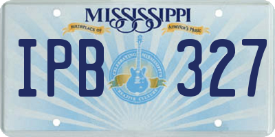 MS license plate IPB327