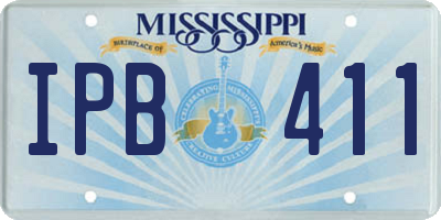 MS license plate IPB411