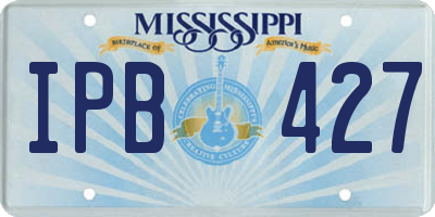 MS license plate IPB427