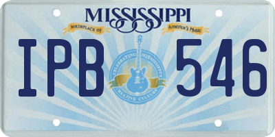 MS license plate IPB546