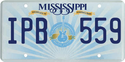 MS license plate IPB559