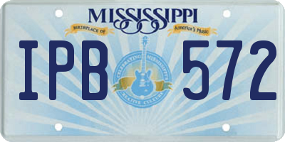 MS license plate IPB572
