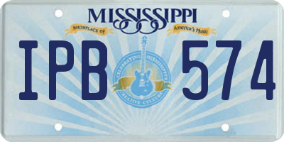 MS license plate IPB574