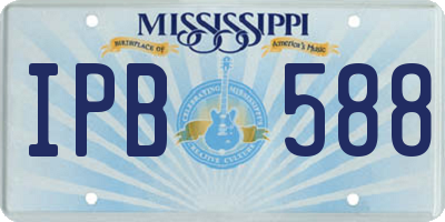 MS license plate IPB588