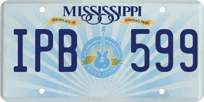 MS license plate IPB599