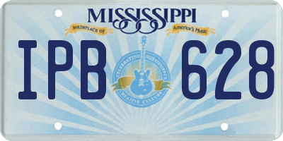 MS license plate IPB628