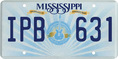 MS license plate IPB631