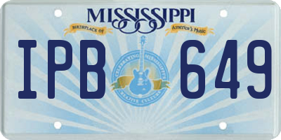 MS license plate IPB649