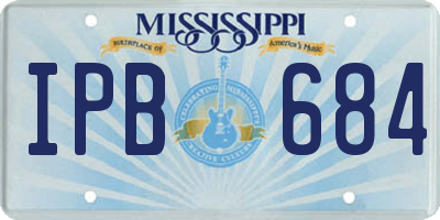 MS license plate IPB684