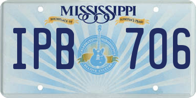 MS license plate IPB706