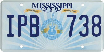 MS license plate IPB738
